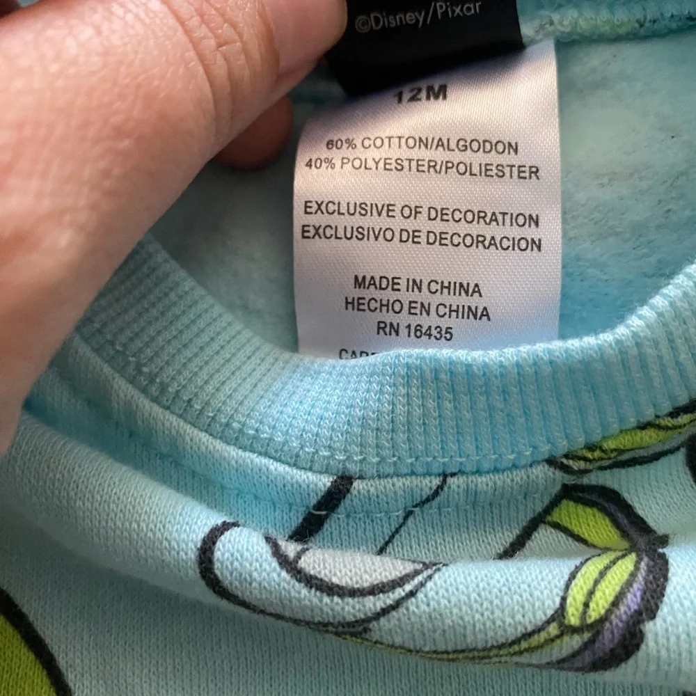 Disney Blue and Green Buzz Lightyear Hoodie